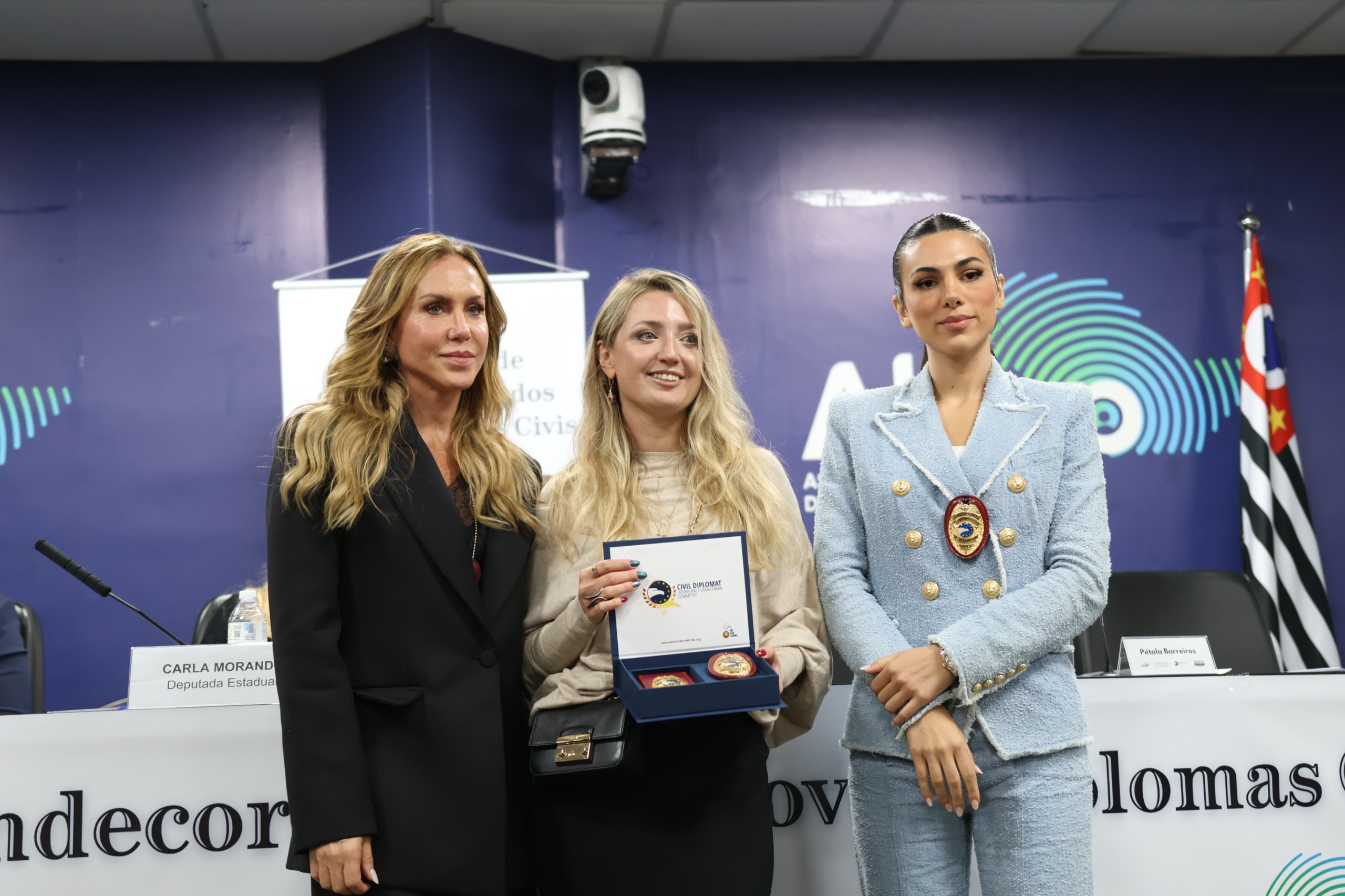 Imagem de Ato Solene Jethro International Diplomacia Civil Humanitária ALESP