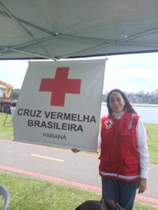 Imagem da Diplomata Civil Ana Maria Ferreira na Cruz Vermelha