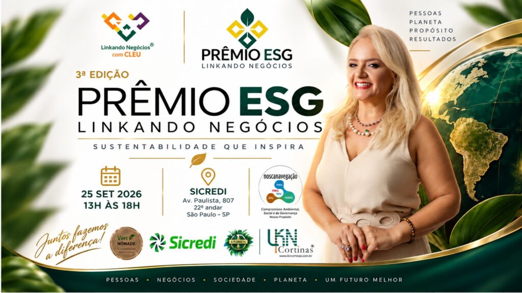 Prêmio ESG Sustentabilidade que Inspira Linkando Negócios CLEU