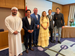 Diplomatas Civis da Jethro International em Dubai Ato Solene.