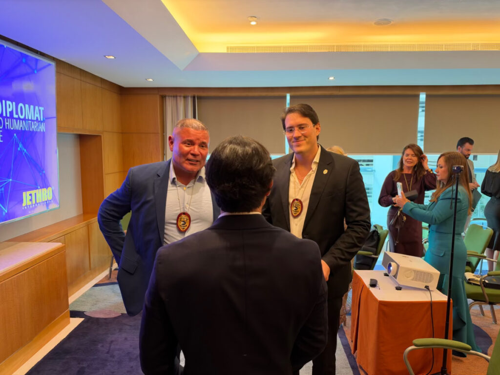 Ato Solene da Jethro International Diplomacia Civil em Dubai 2026.